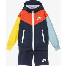 Outerwear Nike Boys Navy Blue Colourblock Tracksuit Blue 5-6 year