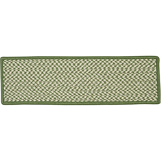 Polypropylene Stair Carpets Colonial Mills OT68A008X028S Houndstooth Tweed Green