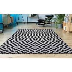 Carpets & Rugs Couristan Afuera 8237/9008 Dipole Halogen Black, Gray
