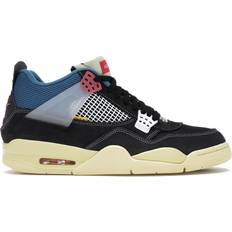 Black - Men - Nike Air Jordan 4 Shoes Nike Union LA x Air Jordan 4 Retro M - Off Noir/Brigade Blue/Dark Smoke Grey/Light Fusion Red