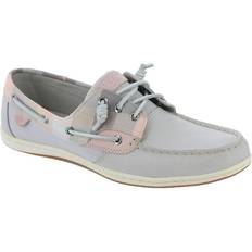 Pink Boat Shoes Sperry Women's Songfish Boat Shoe, Grey Gingham