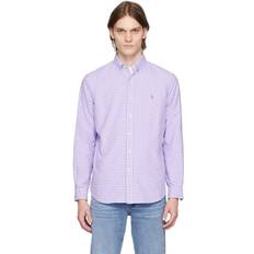 Men - Purple Shirts Polo Ralph Lauren Purple Gingham Shirt