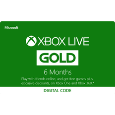 Gutscheinkarten Microsoft Xbox Live Gold Card 6 Months