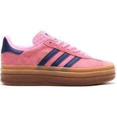 Pink - Women - adidas Gazelle Shoes adidas Gazelle Bold W - Pink Glow/Victory Blue/Gum