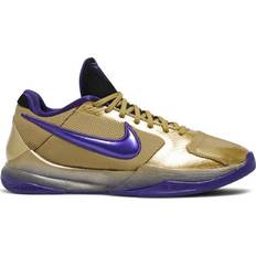 5.5 - Nike Kobe Bryant Basketball Shoes Nike Kobe 5 Protro M - Metallic Gold/Field Purple/Multi-Color