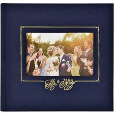  Pioneer Bound Wedding Photo Album White with Gold Oval Framed  Cover and Wedding Album Text, Holds 200 4x6 Pictures, WAF-46 : Home &  Kitchen