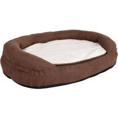 bitiba Oval Memory Foam Dog Bed - Brown