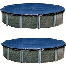 Swimline Pool Parts Swimline 21 ft. Round Blue Above Ground Winter Pool Cover 2-Pack