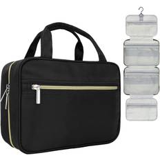 Womens portable toiletry cosmetic travel bag hanging makeup organizer pouch case