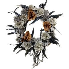 Halloween Gothic Wreath Black/Gray/Beige Weihnachtsschmuck