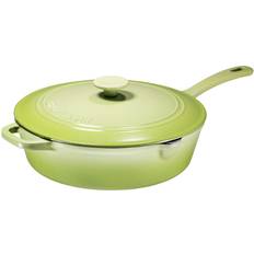 Tramontina Enameled Cast-Iron 12-In. Covered Skillet Yellow