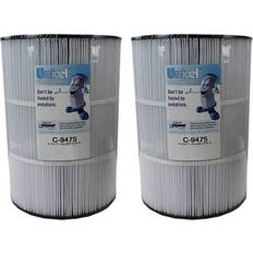 Unicel Pools Unicel 9.94 in. Dia 75 sq. ft. Replacement Pool Filter Cartridge 2-Pack