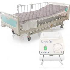 SereneLife twin size inflatable hospital bed bubble pad air mattress w/ ac pump