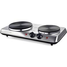 Cooktops Ovente Double Cast Iron Burner