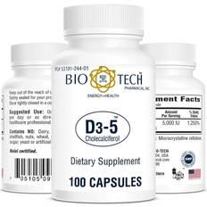 BioTech D3-5 IU Vitamin D3 Cholecalciferol 100