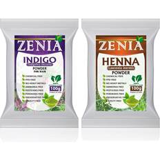 100% Pure Indigo Powder and Henna Powder Hair Color Combo Kit