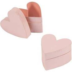 Fun Express Pink heart-shaped favor boxes, party supplies, 24 pieces