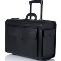 2 Wheels Cabin Bags Swiss Rolling 17" Laptop Briefcase on Wheels Attache Lawyers Case