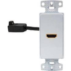 Hubbell wiring device-kellems ns801w video wall plate and jack,hdmi,white