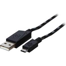 Gaming Accessories Hyperkin Polygon Braided Micro USB Charge Cable for PS4/ Xbox One/ PS Vita 2000 Black/