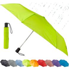 Lewis N. Clark Automatic Travel Umbrella Green