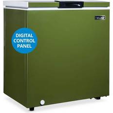 Chest Freezers Newair 5 cu.ft. Manual Defrost Mini Deep Chest with Control Military Green
