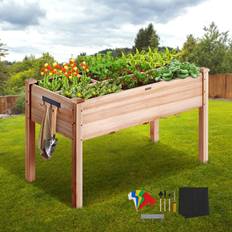 Vevor Outdoor Planter Boxes Vevor 48x24x30in Raised Garden Bed with