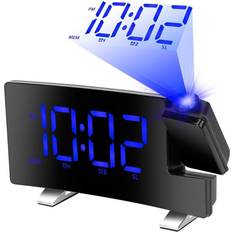 Black Alarm Clocks iMounTEK Projection Alarm Clock Blue