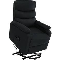 Massage Chairs vidaXL Stand-up Massage Recliner Black Fabric
