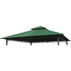 ST. Kitts Dark Green Replacement Canopy Foot Canopy Gazebo