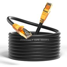 Cable 10 ft, Cat 8 Ethernet Cable High Speed Ethernet Cable 40Gbps with Gold Plated Plug Shielded F/FTP Wires Cat8