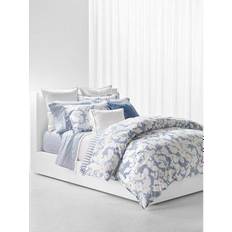 Lauren Ralph Lauren Willa Chambray & Cream Bedspread White, Gray, Blue