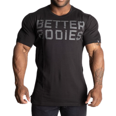 Better Bodies Treningsklær T-skjorter Better Bodies Basic Tapered Tee - Black/Grey