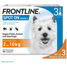 Fell- & Zahnpflegeprodukte Haustiere Frontline Spot ON Hund 2-10kg gegen Zecken