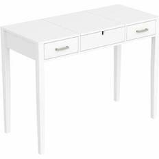 40 inch white desk S & Co. afdie 40"l 2-drawers 1-foldable Writing Desk