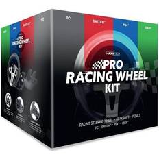 Lenkrad- & Pedalsets MAXX TECH Pro Racing Wheel Kit Rat, gamepad og pedalsæt Sony PlayStation 4 Bestillingsvare, leveringstiden kan ikke oplyses