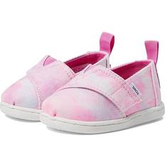 Pink Espadrilles Toms Kids Tiny Pink Neon Multi Tie Dye Twill Alpargatas Shoes