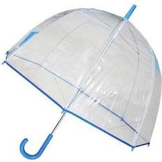 Conch Umbrellas 1265AXBlue Bubble Clear Umbrella- Dome Shape Clear Umbrella