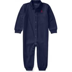 Playsuits Children's Clothing Polo Ralph Lauren Cotton Coverall, 3-12 Months NAVY Months