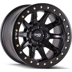 Dirty Life DT-2 9304, 17x9 Wheel with 5x5 Bolt Pattern Matte Black 9304-7973MB12