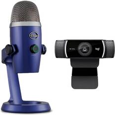 Yeti blue mic Yeti Blue Microphones Nano Premium USB Mic Vivid Blue and Logitech C922 Webcam