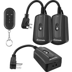 Dewenwils outdoor indoor wireless remote control outlet kit, waterproof plug in
