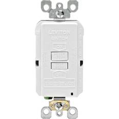 Electrical Installation Materials Leviton SmartlockPro GFCI Outlet 20A 125V Duplex White NEMA 5-20R