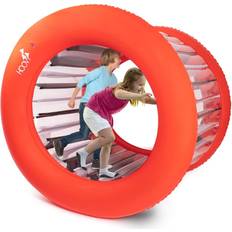 Ride-On Cars Giant Hamster Wheel Human 65" Diameter Inflatable Rolling Wheel Outdoor Activities for Kids and Adults Families Playtime Inflatable Outdoor To Open Miscellaneous