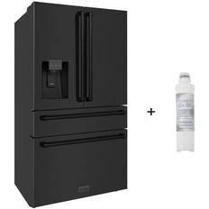 Fridge freezer with ice dispenser black Zline 36" 21.6 Black