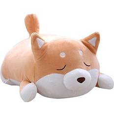 Shiba inu dog plush pillow, cute corgi akita stuffed animals doll toy gifts f