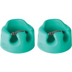 Bumbo Carrying & Sitting Bumbo baby soft foam wide floor seat w/3 point adjustable harness, aqua 2 pack