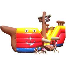 JumpOrange Pirate Ship Inflatable Bouncer, Commercial PVC Vinyl, with Blower