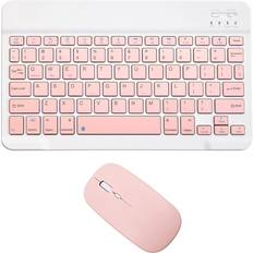 Acolarid Keyboard and Mouse Combo Ultra-Slim Compact iPhone