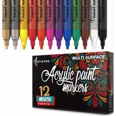 mr. pen- fabric markers,12 pack, fabric markers permanent, fabric paint  markers, fabric pen, permanent fabric markers assorte